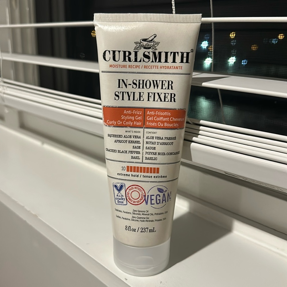 Curlsmith in shower style fixer gel